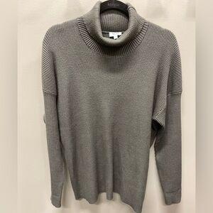Splendid Olive/Gray OversizedTurtleneck Sweater